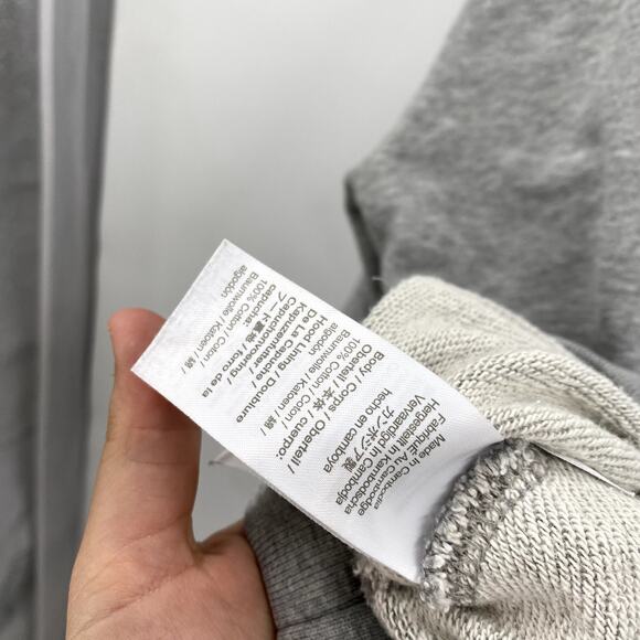 J.Crew gray University Terry Oversized Hoodie - Picture 3 of 3